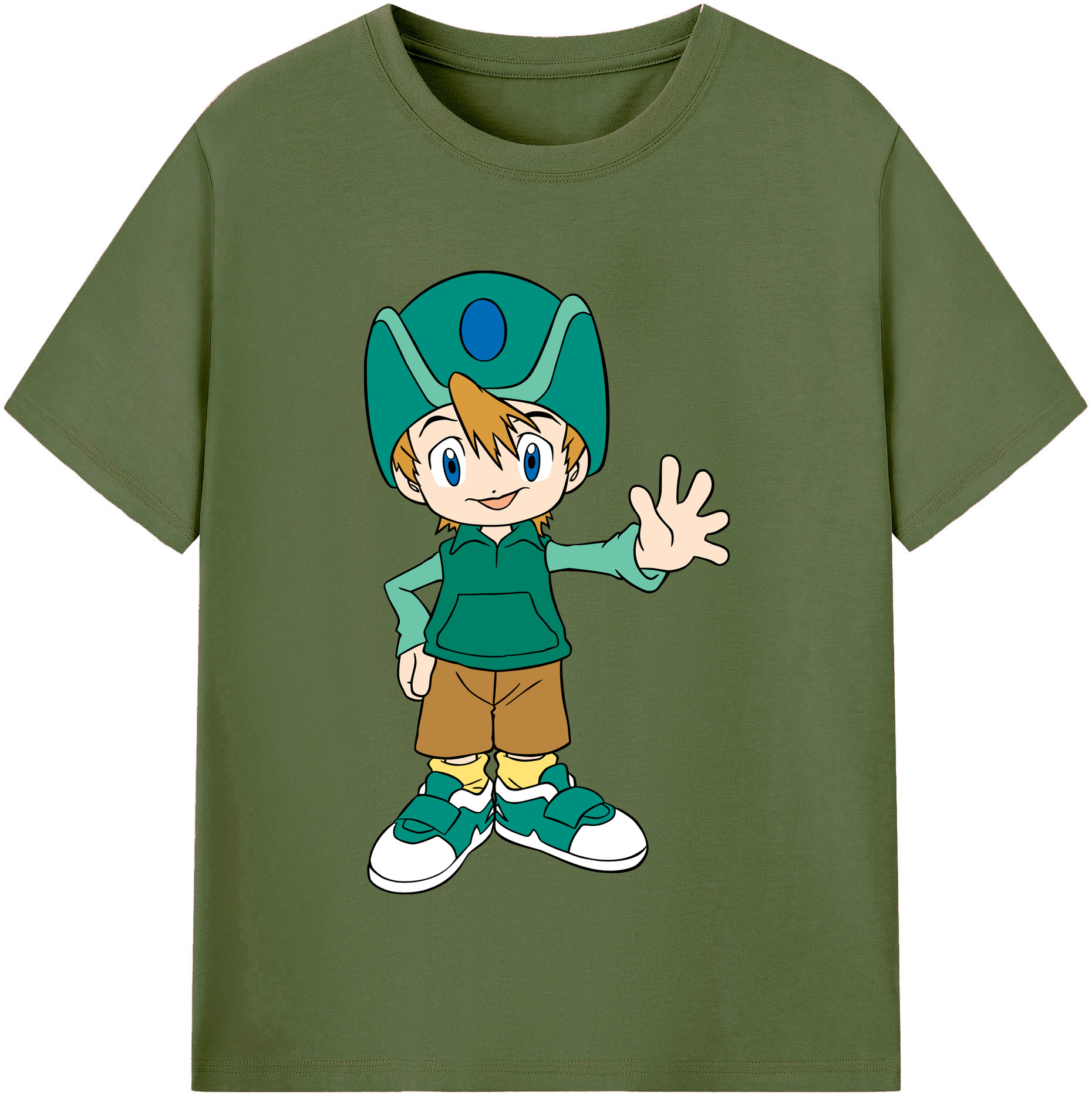 （画像用） Digimon デジタルモンスター/デジモン 綿100％半袖Tシャツ（フロントプリント）